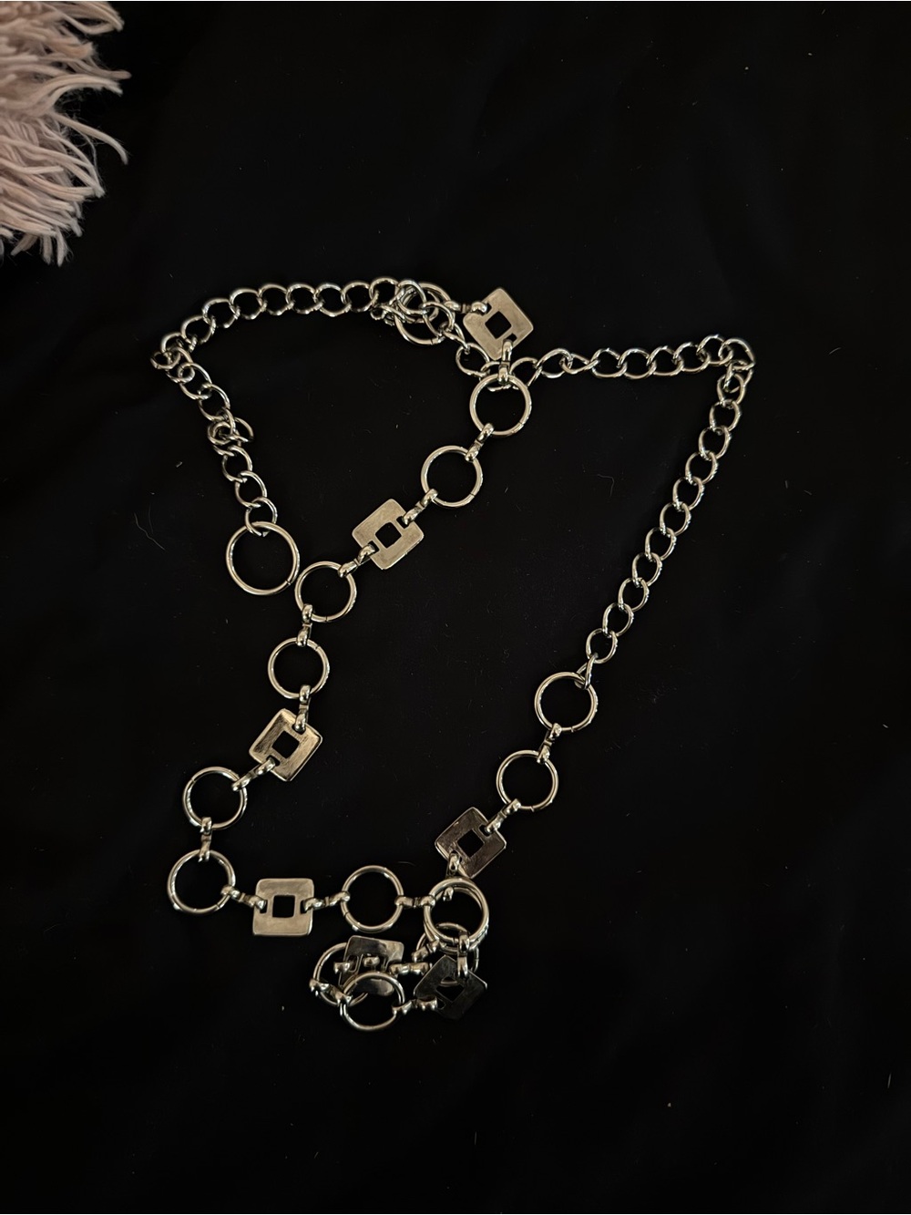 Silver Chain Link Women's belt
